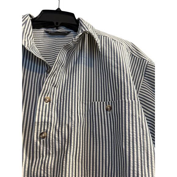 Vintage David Taylor Striped Polo Shirt - Size Medium - Picture 4 of 8